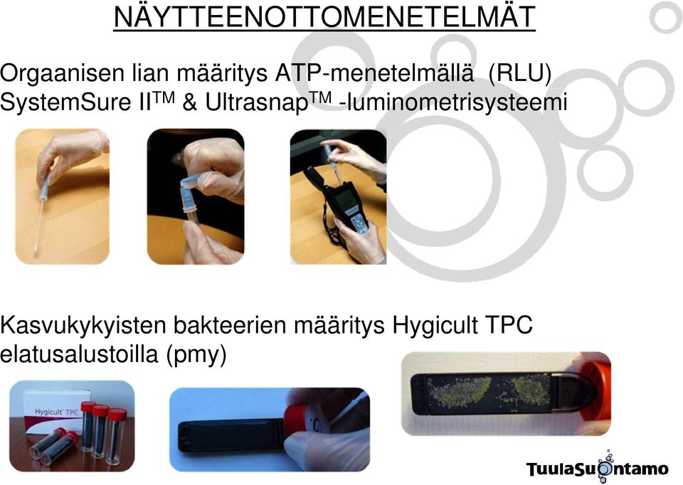 Ultrasnap TM -luminometrisysteemi Kasvukykyisten