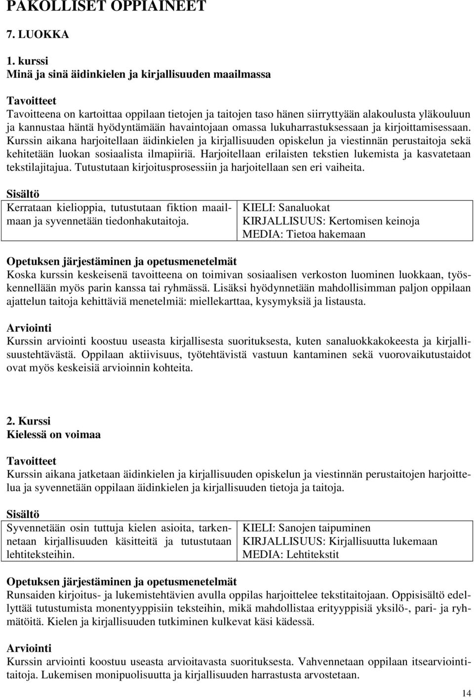 hyödyntämään havaintojaan omassa lukuharrastuksessaan ja kirjoittamisessaan.