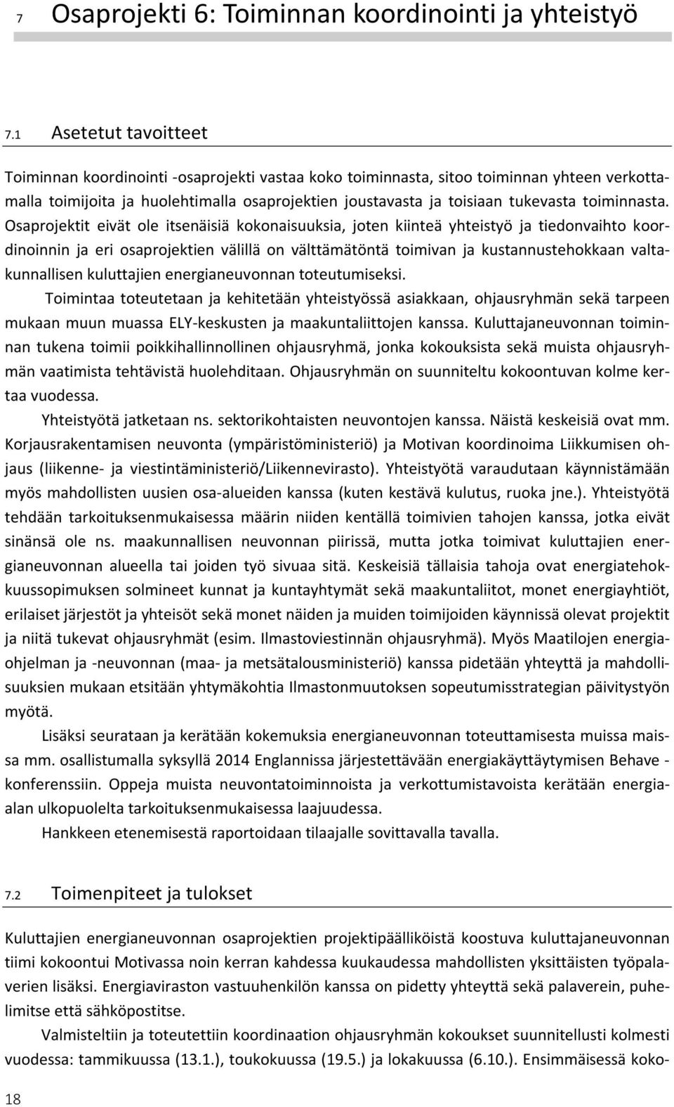 toiminnasta.