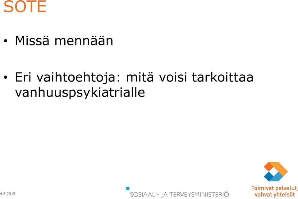 mitä voisi