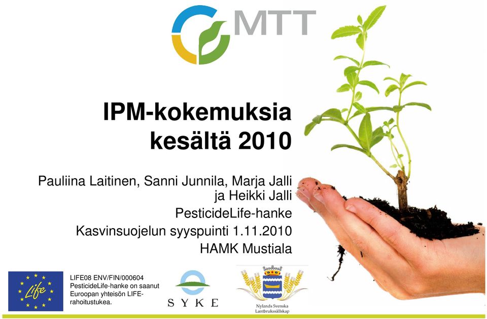 Kasvinsuojelun syyspuinti 1.11.