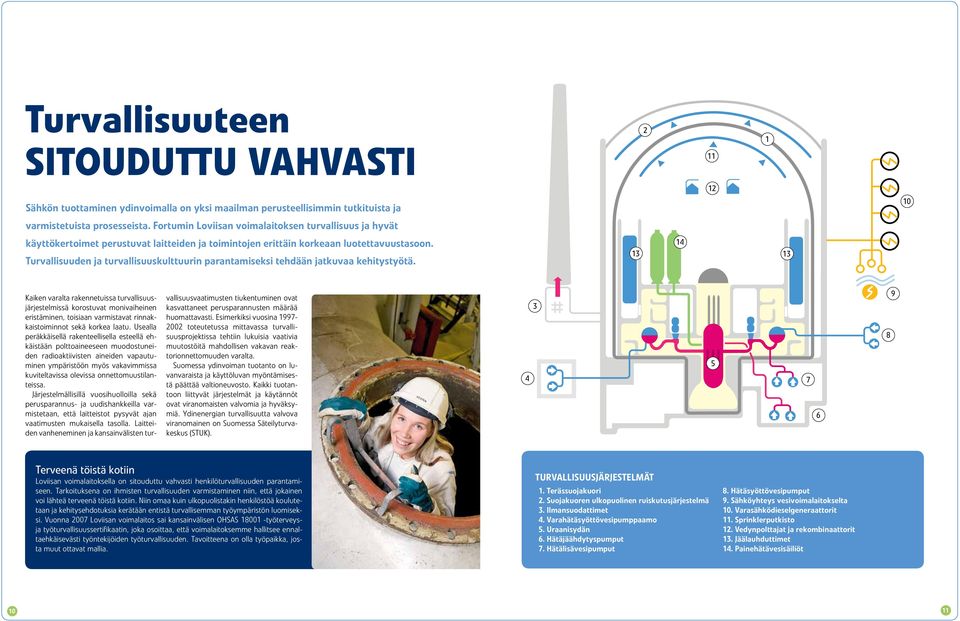 Turvallisuuden ja turvallisuuskulttuurin parantamiseksi tehdään jatkuvaa kehitystyötä.