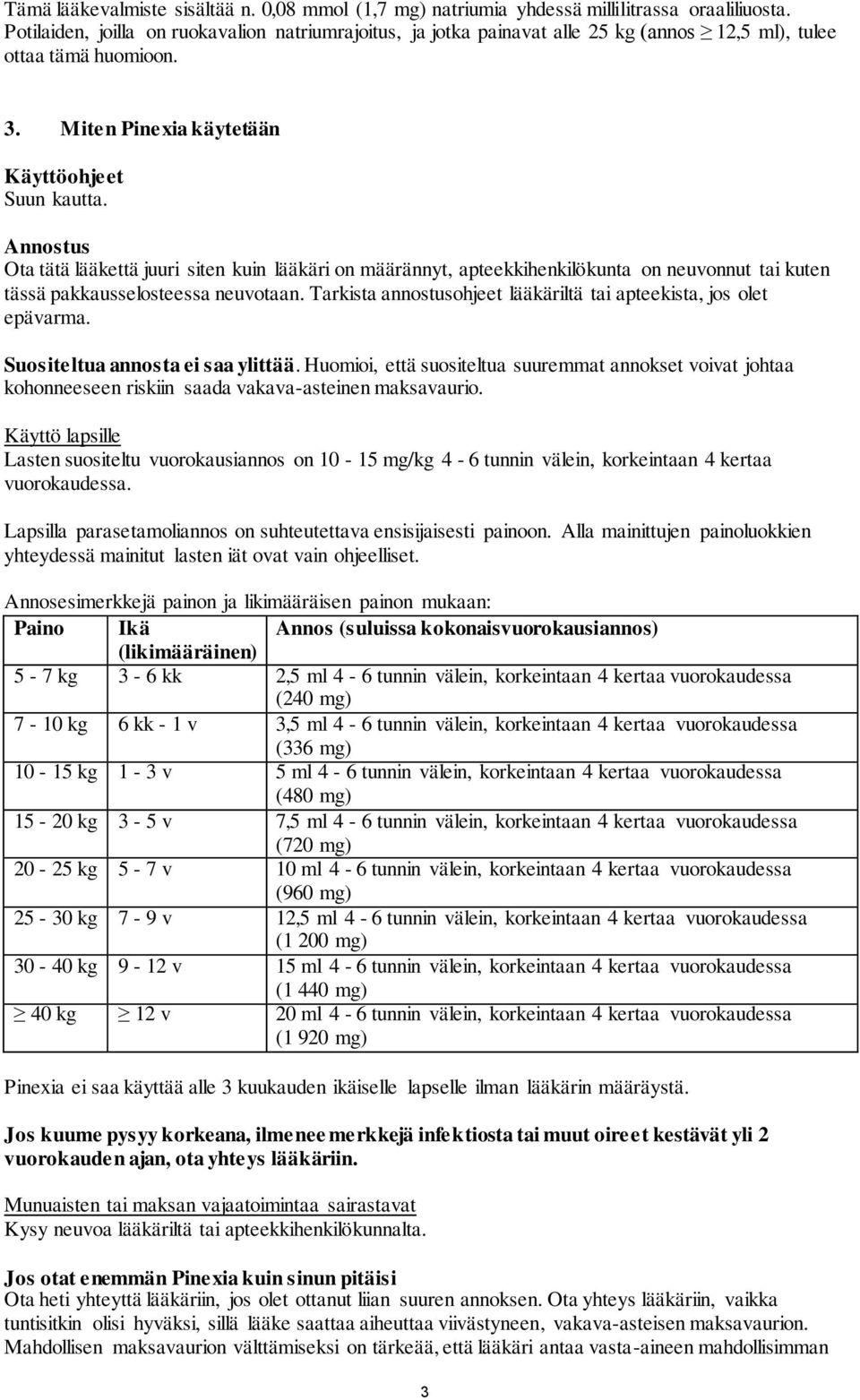 Annostus Ota tätä lääkettä juuri siten kuin lääkäri on määrännyt, apteekkihenkilökunta on neuvonnut tai kuten tässä pakkausselosteessa neuvotaan.