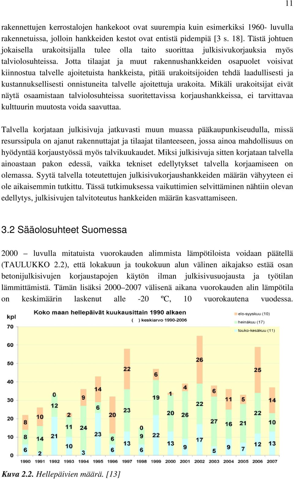 Jotta tilaajat ja muut rakennushankkeiden osapuolet voisivat kiinnostua talvelle ajoitetuista hankkeista, pitää urakoitsijoiden tehdä laadullisesti ja kustannuksellisesti onnistuneita talvelle