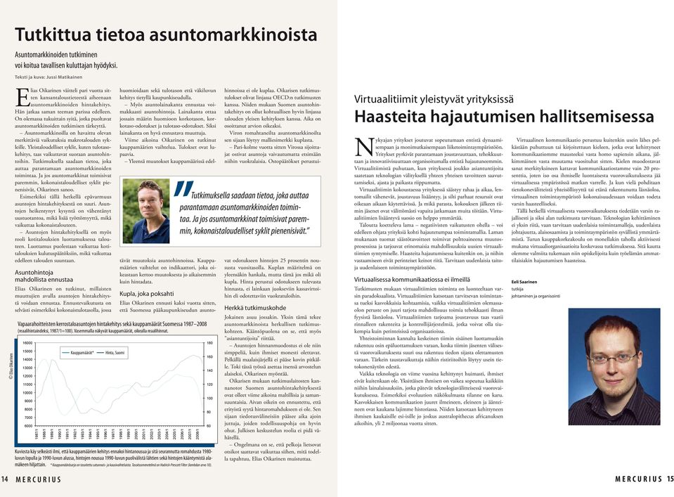 On olemassa tukuittain syitä, jotka puoltavat asuntomarkkinoiden tutkimisen tärkeyttä. Asuntomarkkinoilla on havaittu olevan merkittäviä vaikutuksia makrotalouden sykleille.