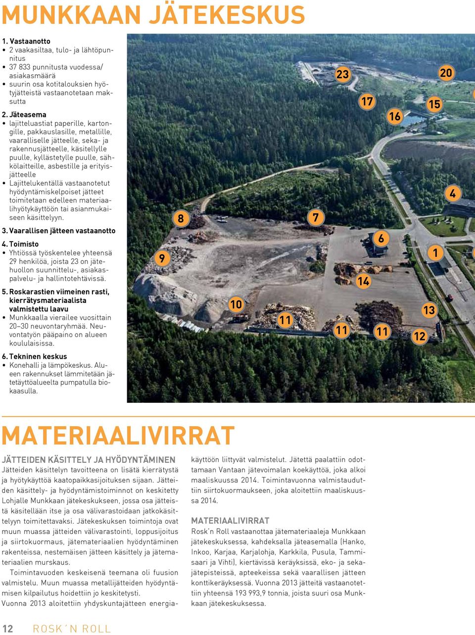 asbestille ja erityisjätteelle Lajittelukentällä vastaanotetut hyödyntämiskelpoiset jätteet toimitetaan edelleen materiaalihyötykäyttöön tai asianmukaiseen käsittelyyn. 3.