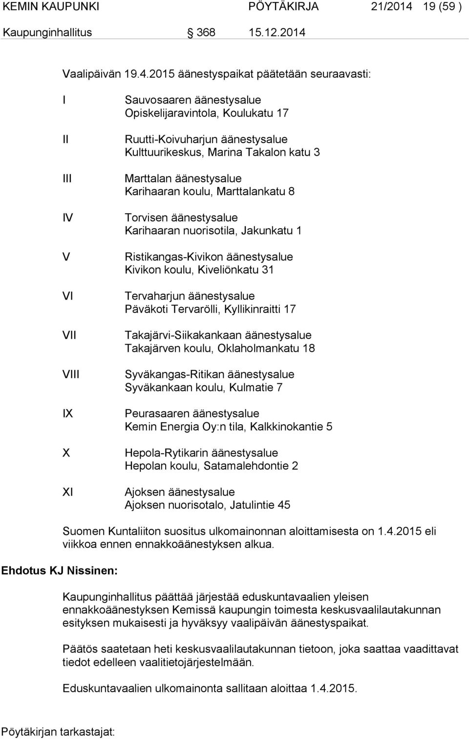 Vaalipäivän 19.4.