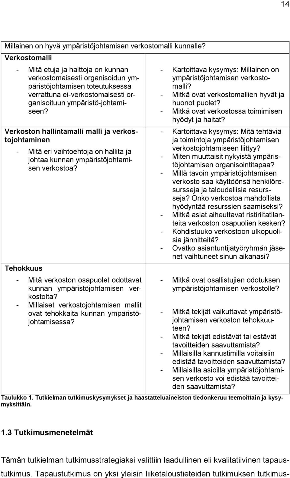 Verkoston hallintamalli malli ja verkostojohtaminen - Mitä eri vaihtoehtoja on hallita ja johtaa kunnan ympäristöjohtamisen verkostoa?