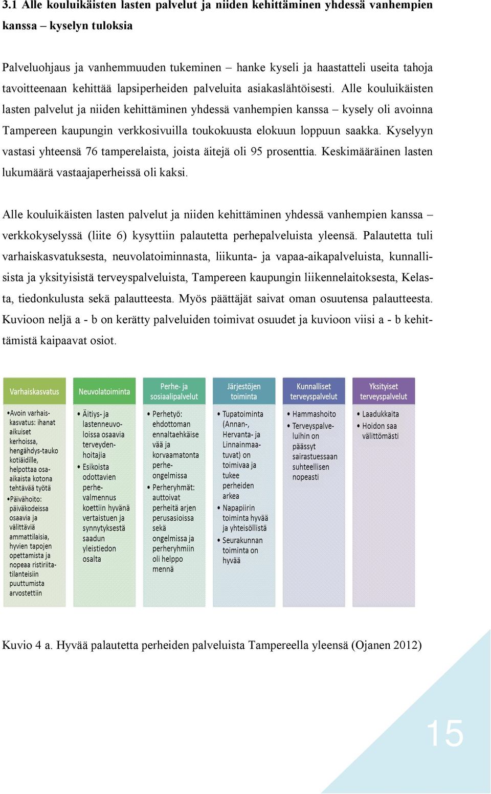 Alle kouluikäisten lasten palvelut ja niiden kehittäminen yhdessä vanhempien kanssa kysely oli avoinna Tampereen kaupungin verkkosivuilla toukokuusta elokuun loppuun saakka.