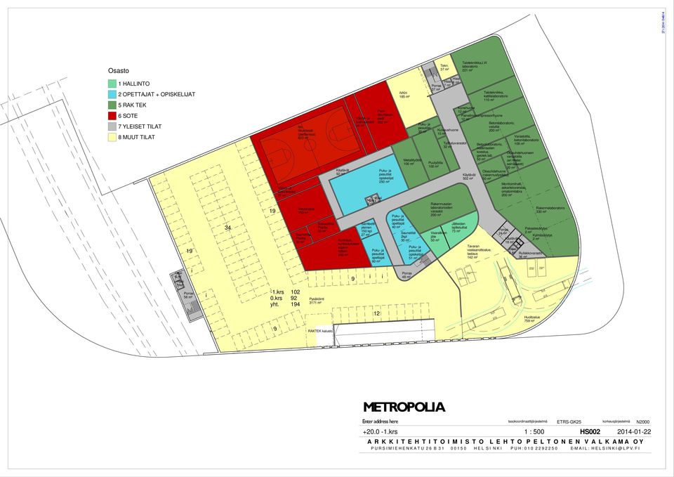 3 Kuivaushuone Rakennusalan iden t Vaarallinen jäte 6 m² Työkalut 3 m² Jätteiden lajittelutilat 73 m² Talotekniikka,LVI m² Tavaran alue, lastaus 4 m² Talotekniikka, kattila Konehuone