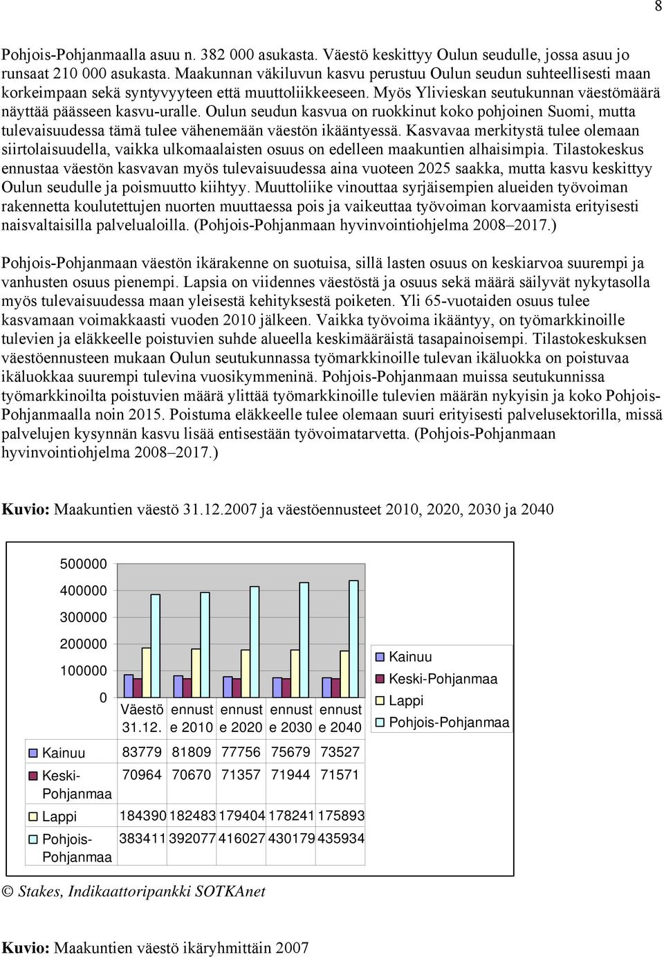 Oulun seudun kasvua on ruokkinut koko pohjoinen Suomi, mutta tulevaisuudessa tämä tulee vähenemään väestön ikääntyessä.