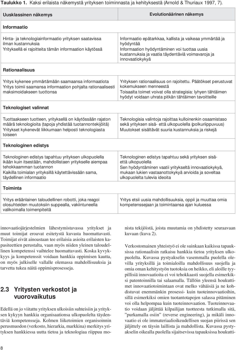 epätarkkaa, kallista ja vaikeaa ymmärtää ja hyödyntää Informaation hyödyntäminen voi tuottaa uusia kustannuksia ja vaatia täydentäviä voimavaroja ja innovaatiokykyä Rationaalisuus Yritys kykenee