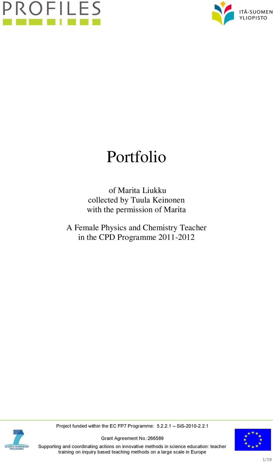 Marita A Female Physics and Chemistry