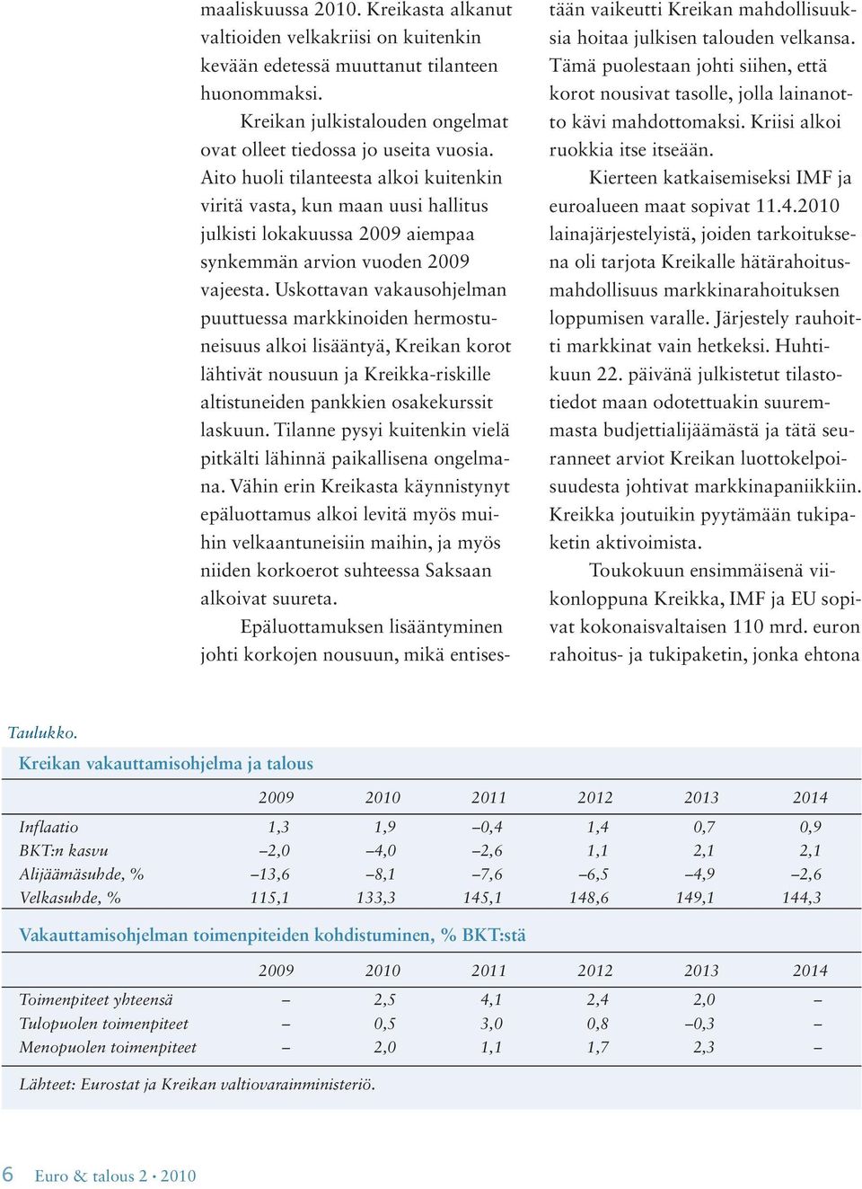 Uskottavan vakausohjelman puuttuessa markkinoiden hermostuneisuus alkoi lisääntyä, Kreikan korot lähtivät nousuun ja Kreikka-riskille altistuneiden pankkien osakekurssit laskuun.