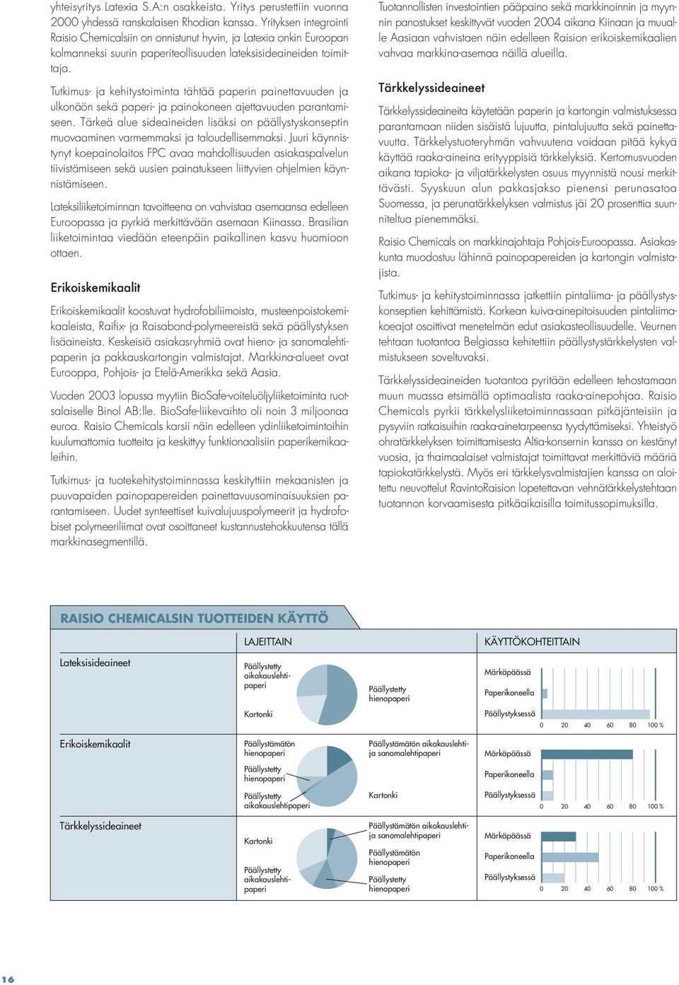 Tutkimus- ja kehitystoiminta tähtää paperin painettavuuden ja ulkonäön sekä paperi- ja painokoneen ajettavuuden parantamiseen.