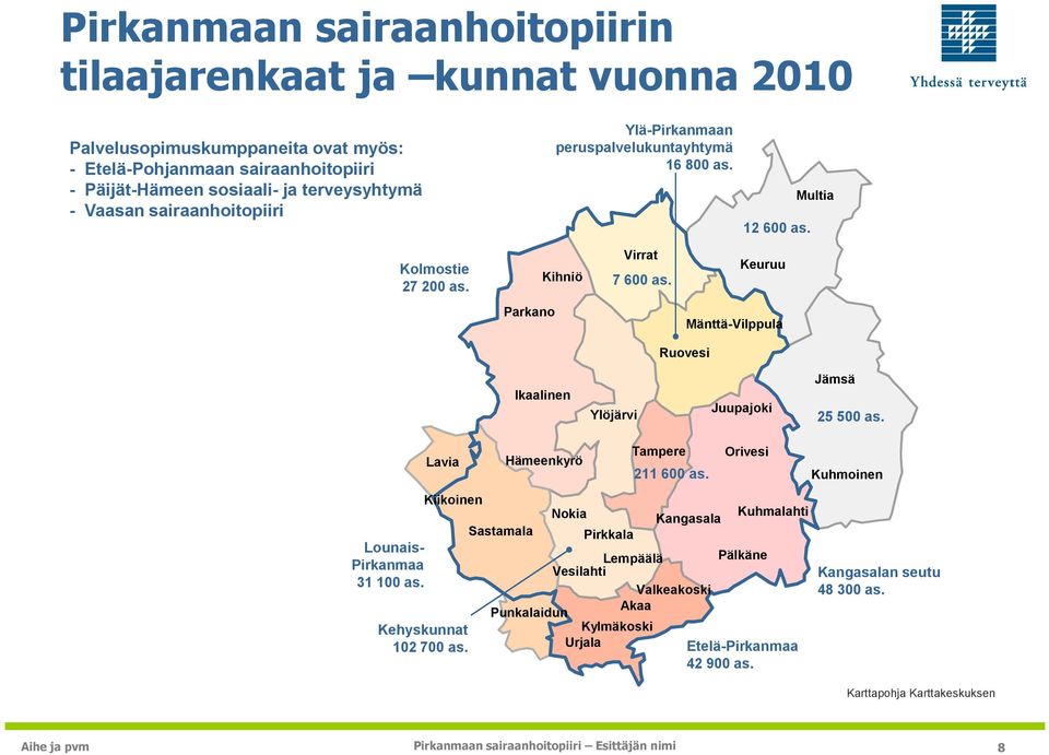 Keuruu Parkano Mänttä-Vilppula Ruovesi Ikaalinen Ylöjärvi Juupajoki Jämsä 25 500 as. Lounais- Pirkanmaa 31 100 as.