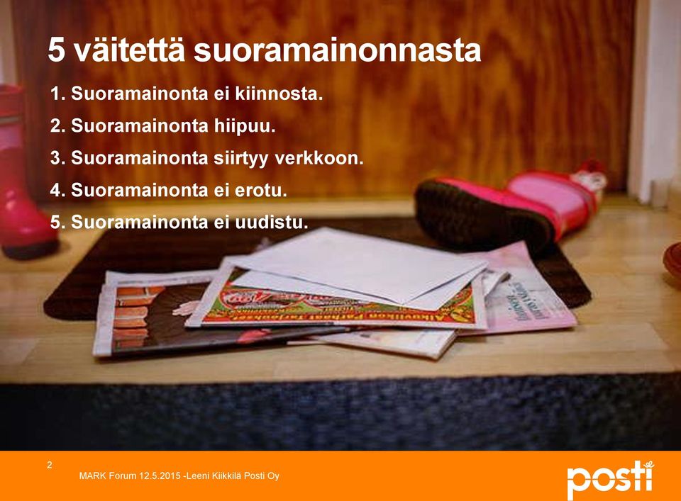 Suoramainonta hiipuu. 3.