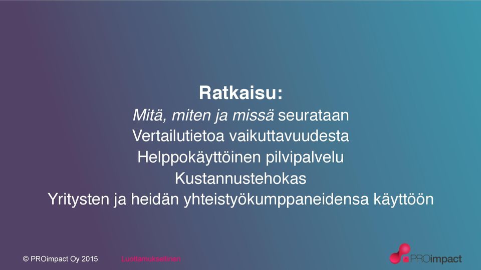 Helppokäyttöinen pilvipalvelu