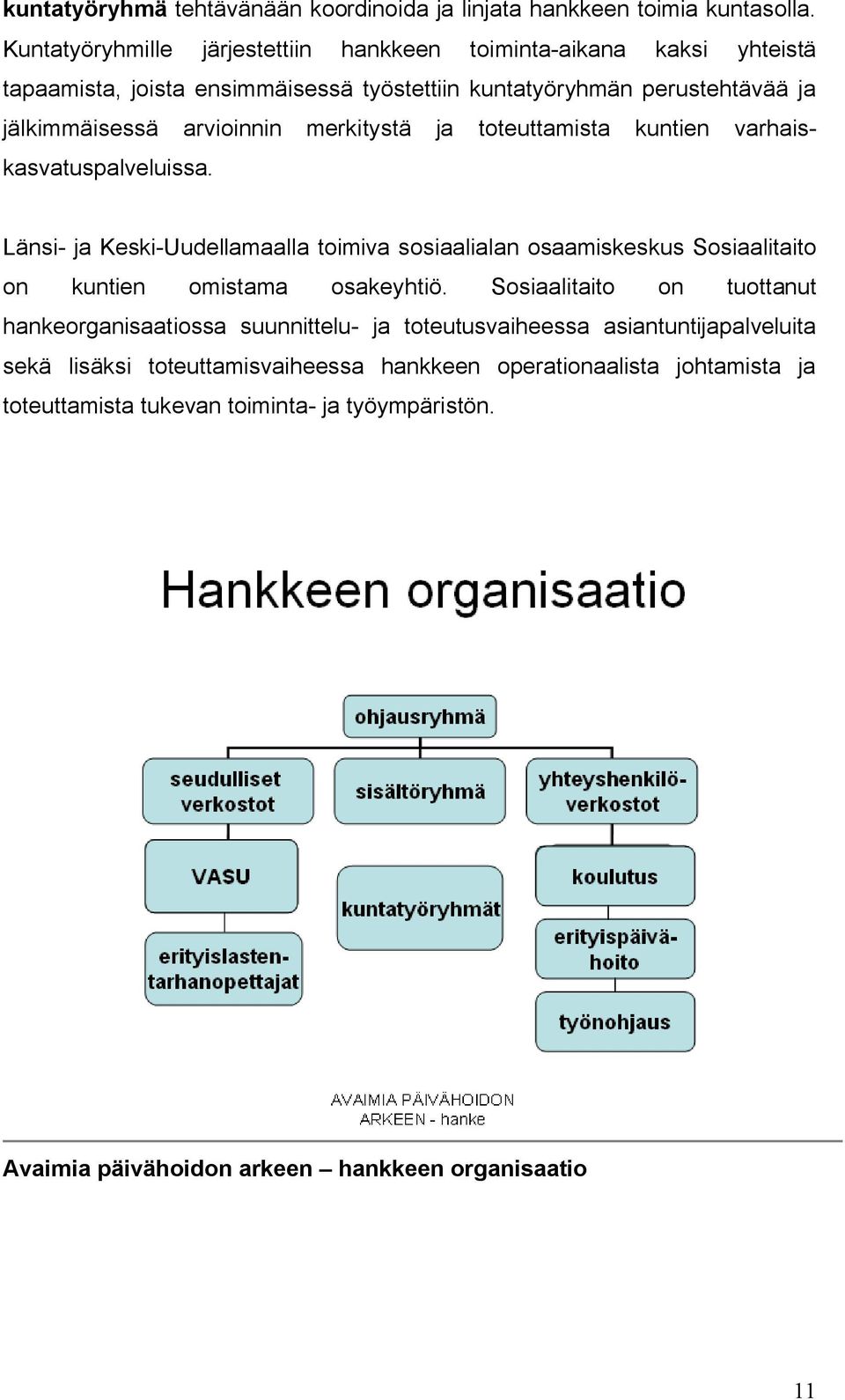 merkitystä ja toteuttamista kuntien varhaiskasvatuspalveluissa. Länsi- ja Keski-Uudellamaalla toimiva sosiaalialan osaamiskeskus Sosiaalitaito on kuntien omistama osakeyhtiö.