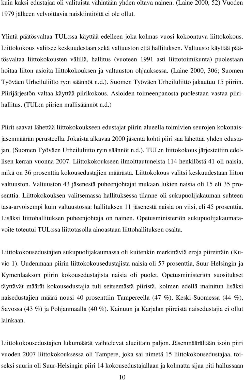 Valtuusto käyttää päätösvaltaa liittokokousten välillä, hallitus (vuoteen 1991 asti liittotoimikunta) puolestaan hoitaa liiton asioita liittokokouksen ja valtuuston ohjauksessa.