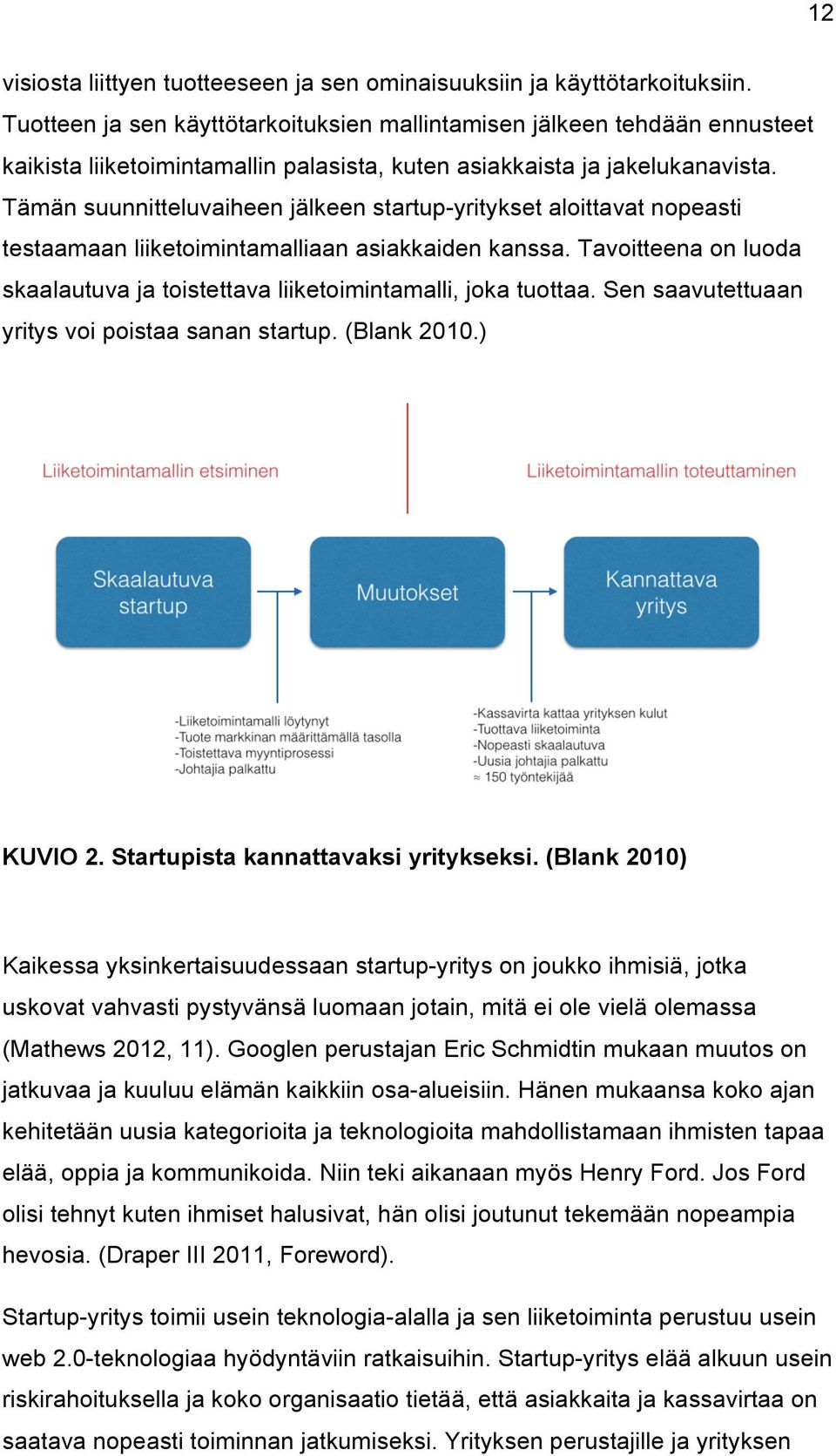 Tämän suunnitteluvaiheen jälkeen startup-yritykset aloittavat nopeasti testaamaan liiketoimintamalliaan asiakkaiden kanssa.