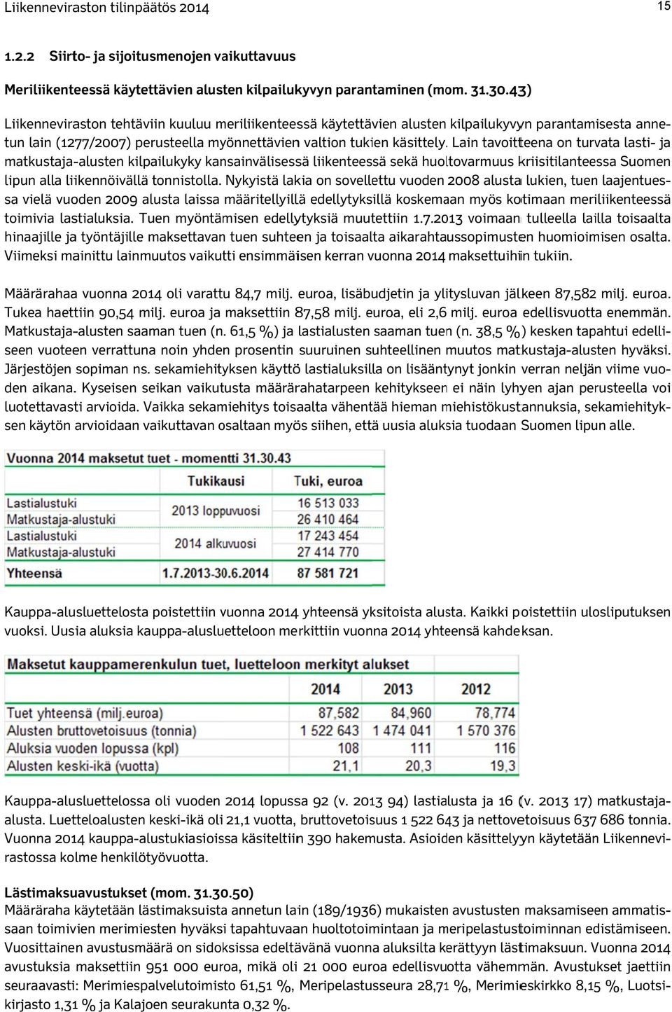 . Lain tavoitteena on turvata lasti- ja matkustaja-alustelipun alla liikennöivällä tonnistolla.