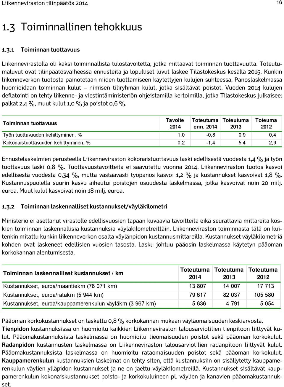 Panoslaskelmassa huomioidaan toiminnan kulut nimisen tiliryhmän kulut, jotka sisältävät poistot.