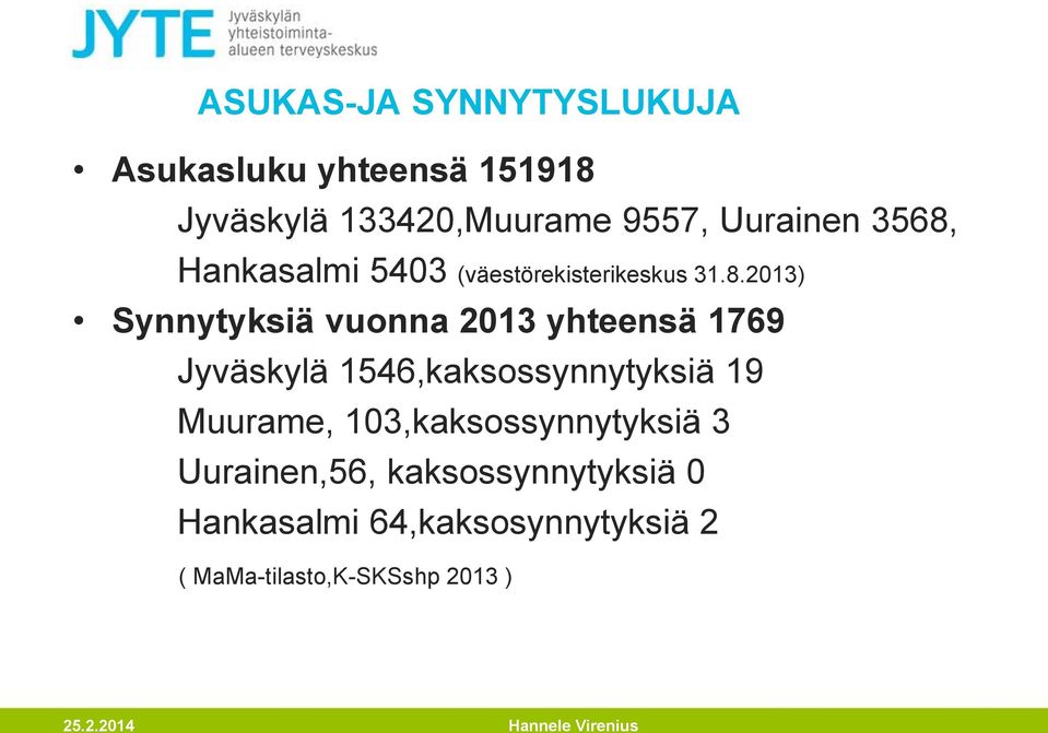 Hankasalmi 5403 (väestörekisterikeskus 31.8.