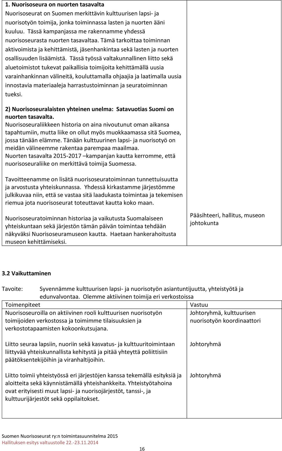 Tässä työssä valtakunnallinen liitto sekä aluetoimistot tukevat paikallisia toimijoita kehittämällä uusia varainhankinnan välineitä, kouluttamalla ohjaajia ja laatimalla uusia innostavia materiaaleja