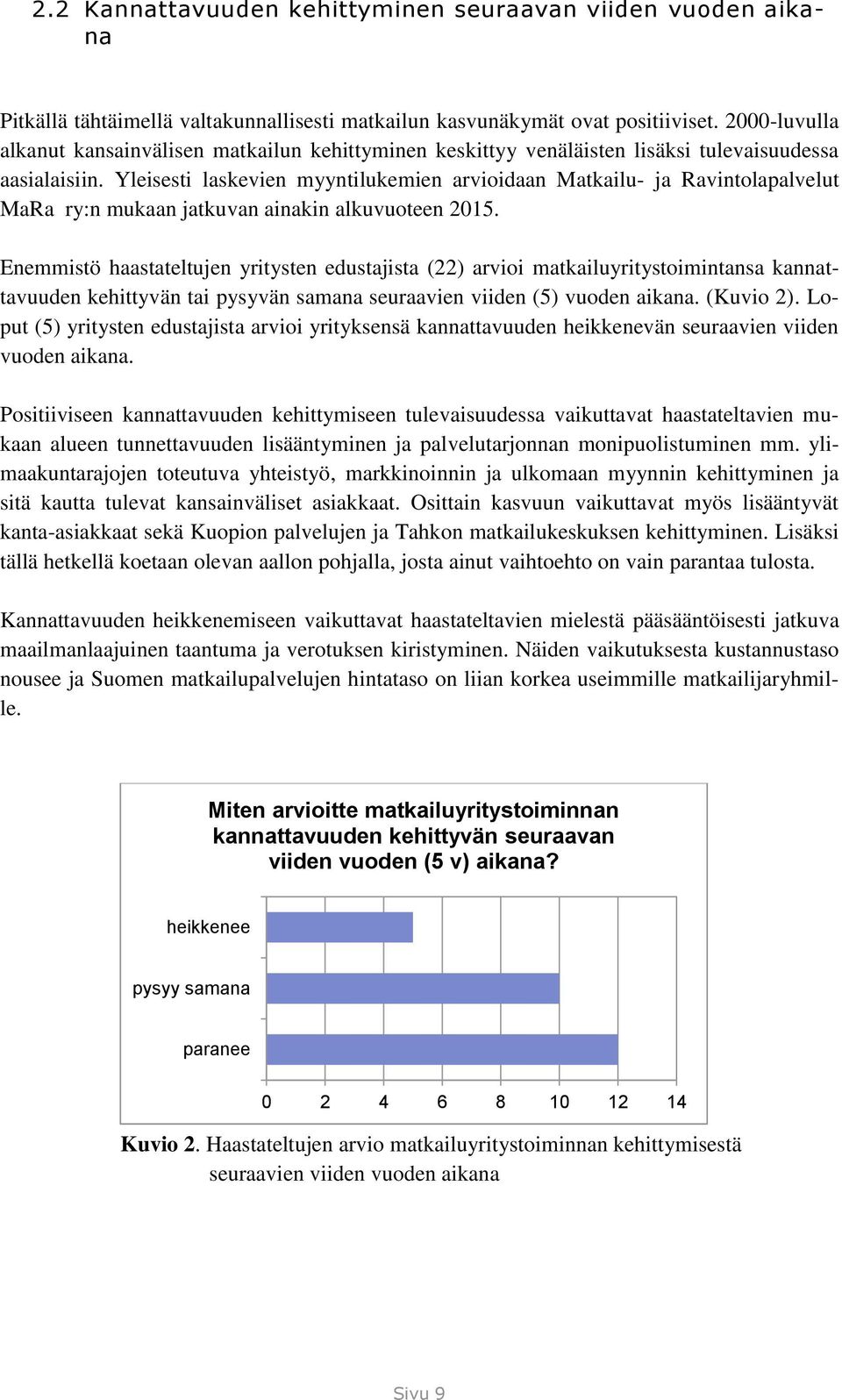 Yleisesti laskevien myyntilukemien arvioidaan Matkailu- ja Ravintolapalvelut MaRa ry:n mukaan jatkuvan ainakin alkuvuoteen 2015.