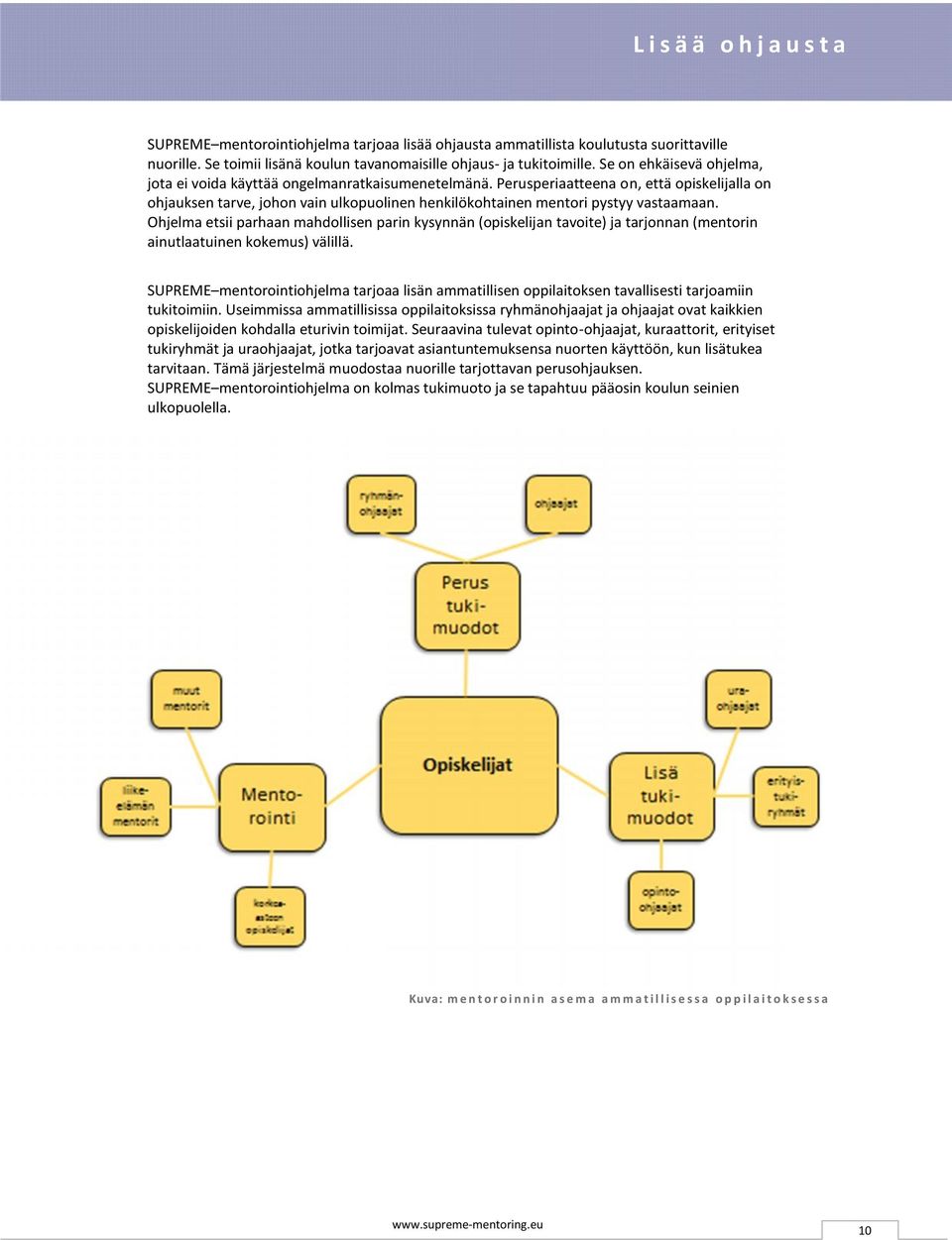 Perusperiaatteena on, että opiskelijalla on ohjauksen tarve, johon vain ulkopuolinen henkilökohtainen mentori pystyy vastaamaan.