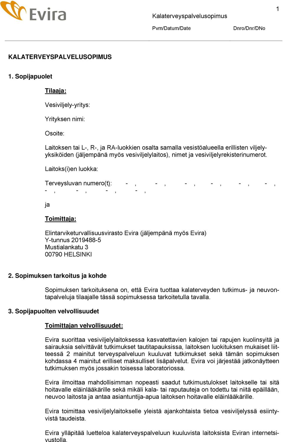 nimet ja vesiviljelyrekisterinumerot.