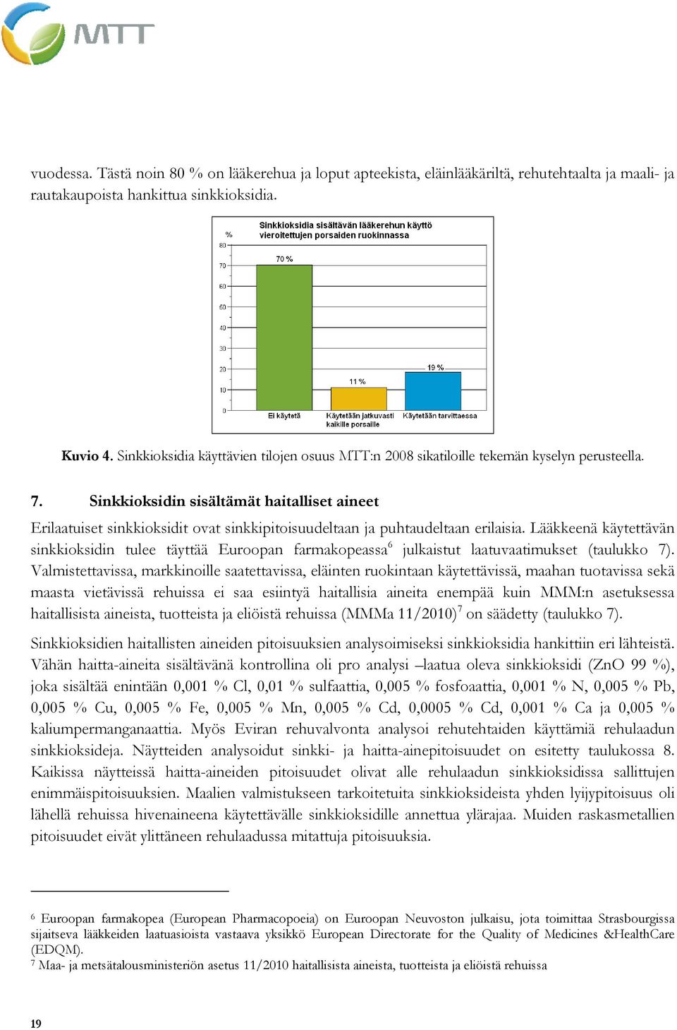 Sinkkioksidin sisältämät haitalliset aineet Erilaatuiset sinkkioksidit ovat sinkkipitoisuudeltaan ja puhtaudeltaan erilaisia.