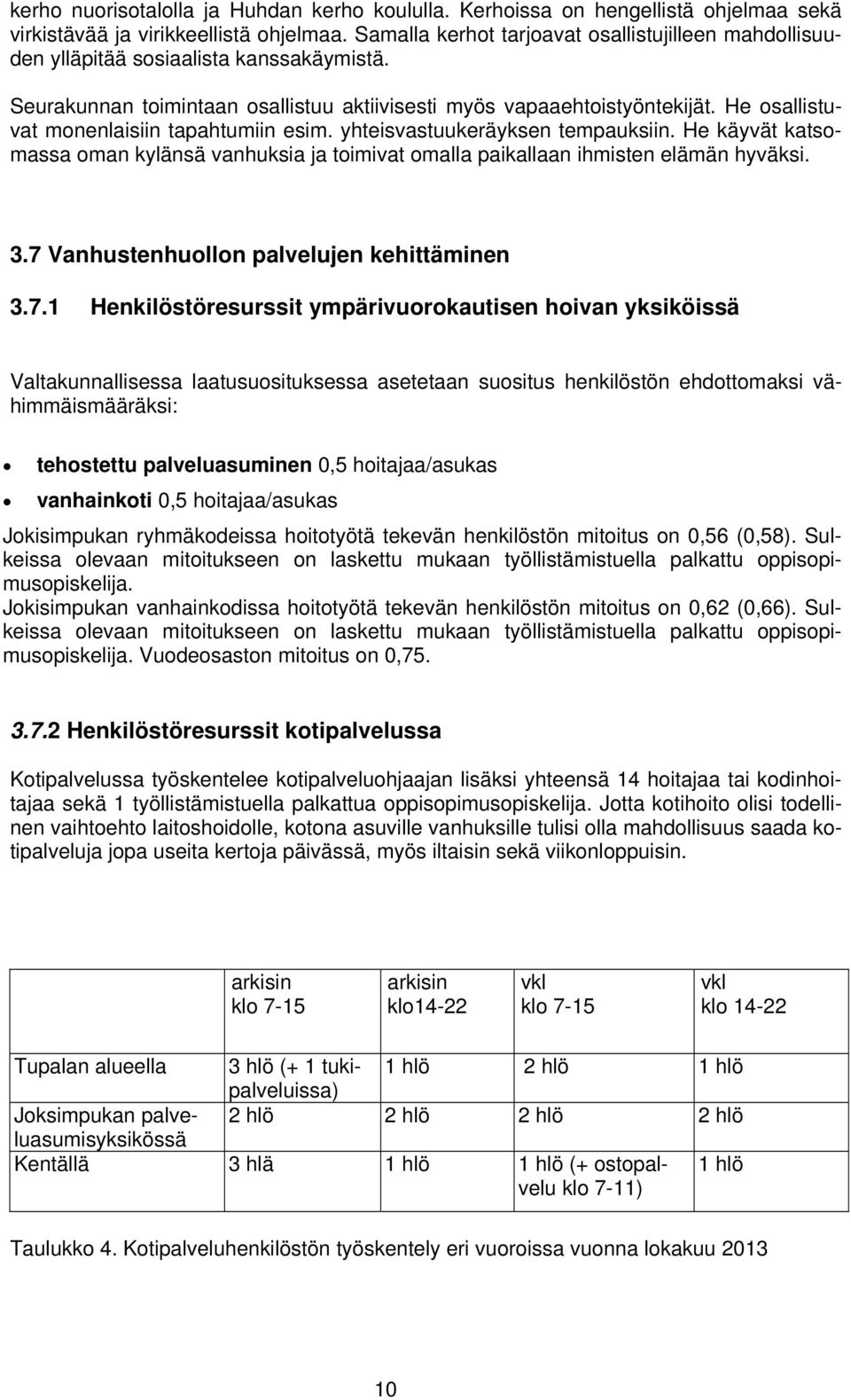 He osallistuvat monenlaisiin tapahtumiin esim. yhteisvastuukeräyksen tempauksiin. He käyvät katsomassa oman kylänsä vanhuksia ja toimivat omalla paikallaan ihmisten elämän hyväksi. 3.