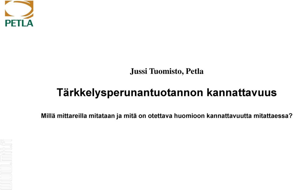 kannattavuus Millä mittareilla