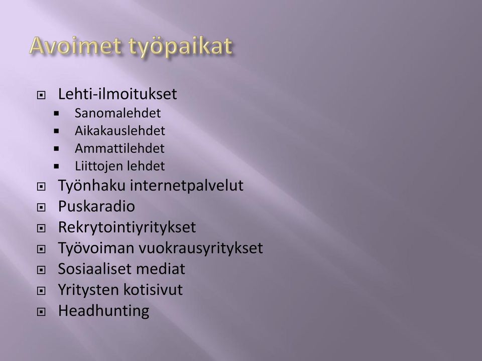 internetpalvelut Puskaradio Rekrytointiyritykset