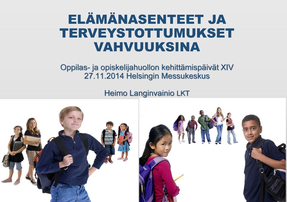 opiskelijahuollon kehittämispäivät XIV