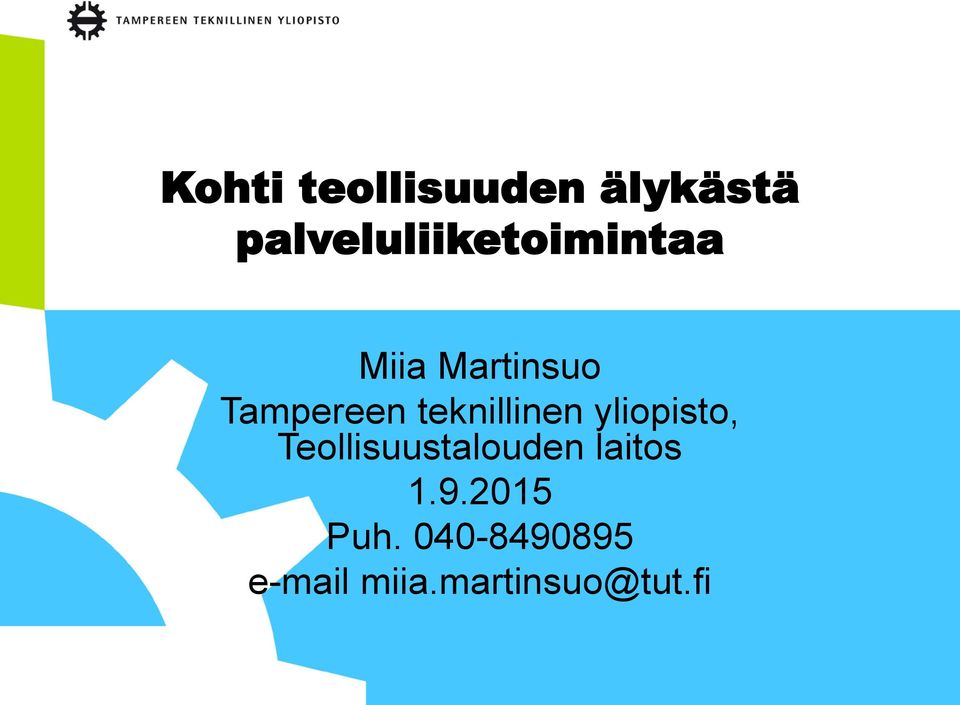 Tampereen teknillinen yliopisto,