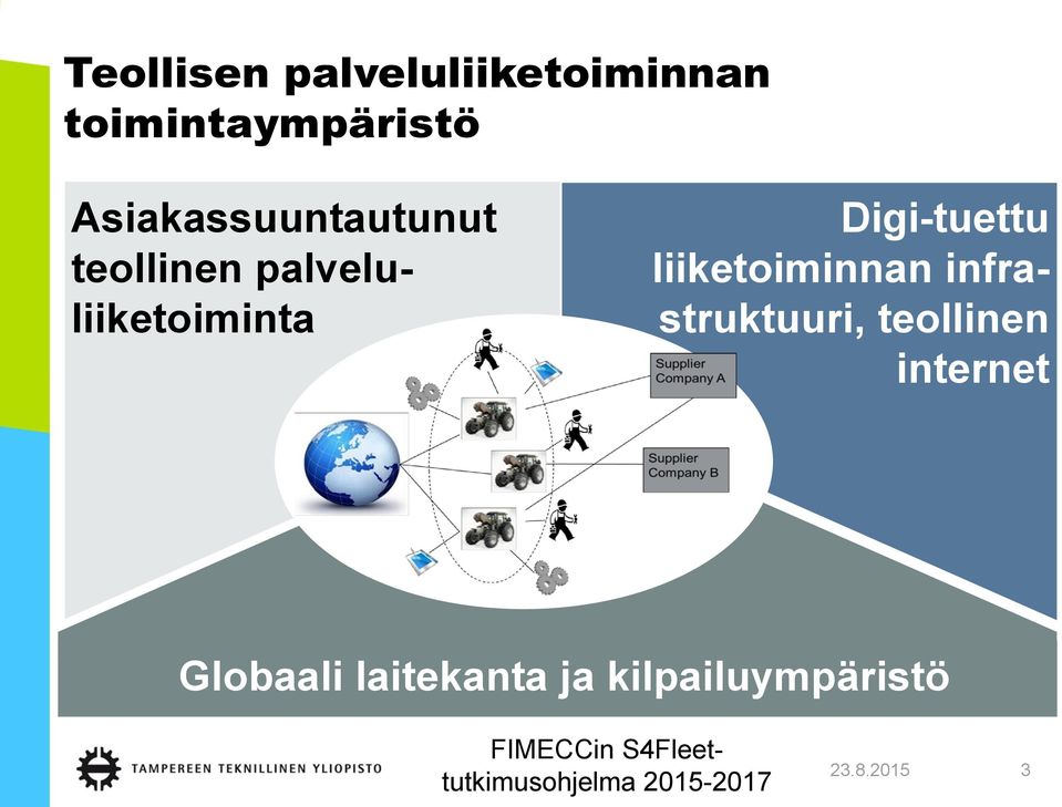 liiketoiminnan infrastruktuuri, teollinen internet Globaali