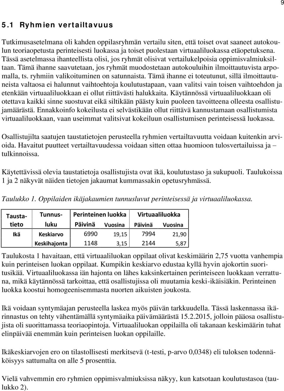 Tämä ihanne saavutetaan, jos ryhmät muodostetaan autokouluihin ilmoittautuvista arpomalla, ts. ryhmiin valikoituminen on satunnaista.