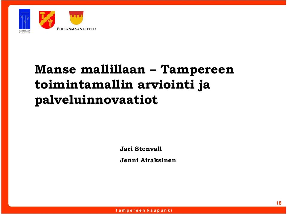 ja palveluinnovaatiot Jari