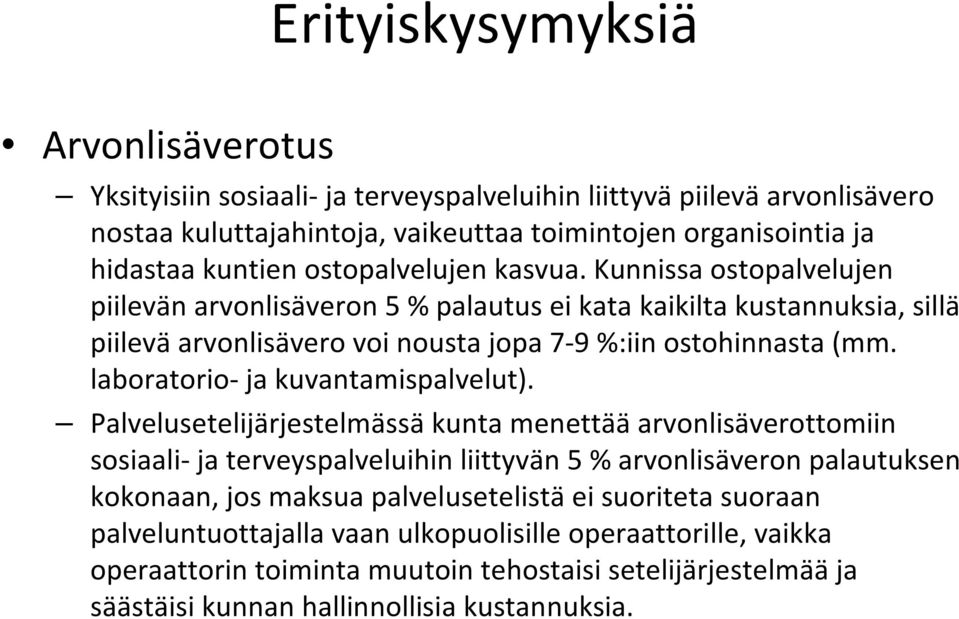 laboratorio- ja kuvantamispalvelut).