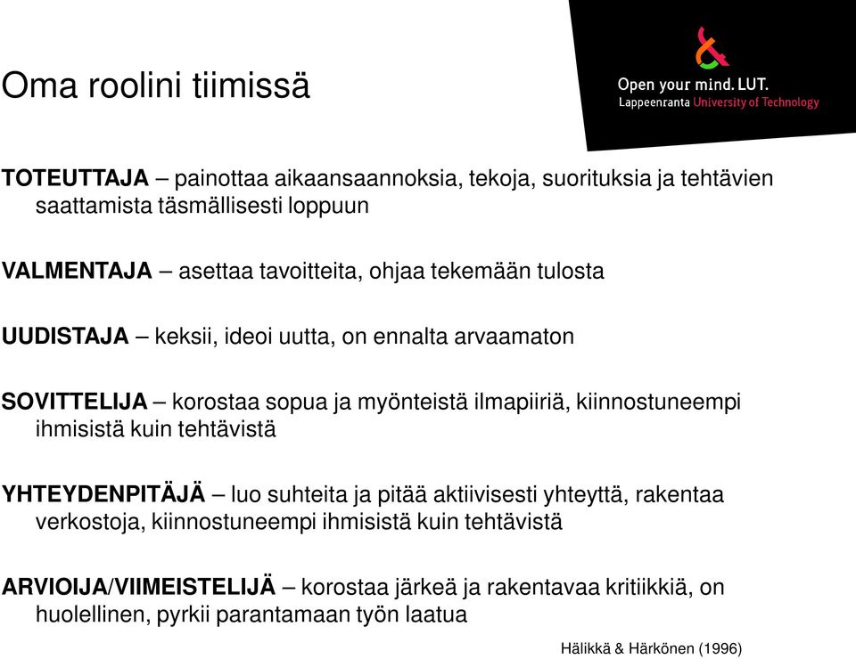 kiinnostuneempi ihmisistä kuin tehtävistä YHTEYDENPITÄJÄ luo suhteita ja pitää aktiivisesti yhteyttä, rakentaa verkostoja, kiinnostuneempi