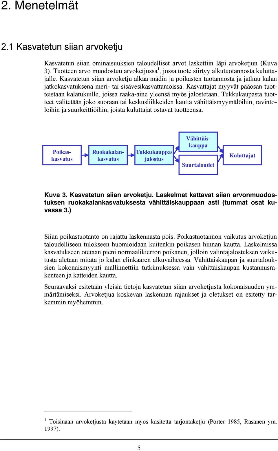 Kasvatetun siian arvoketju alkaa mädin ja poikasten tuotannosta ja jatkuu kalan jatkokasvatuksena meri- tai sisävesikasvattamoissa.