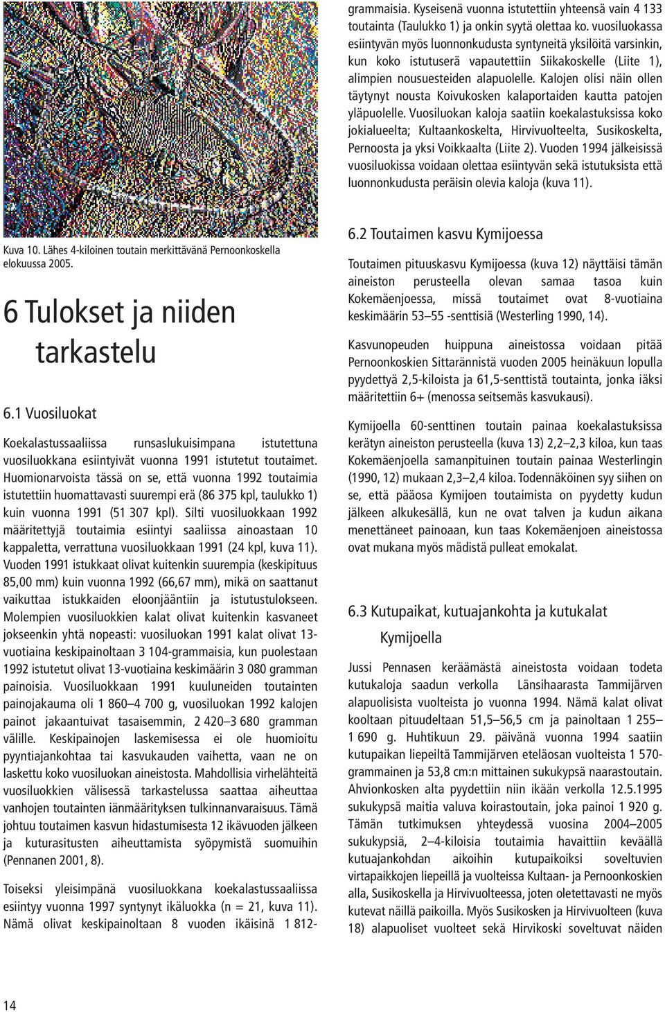 Kalojen olisi näin ollen täytynyt nousta Koivukosken kalaportaiden kautta patojen yläpuolelle.