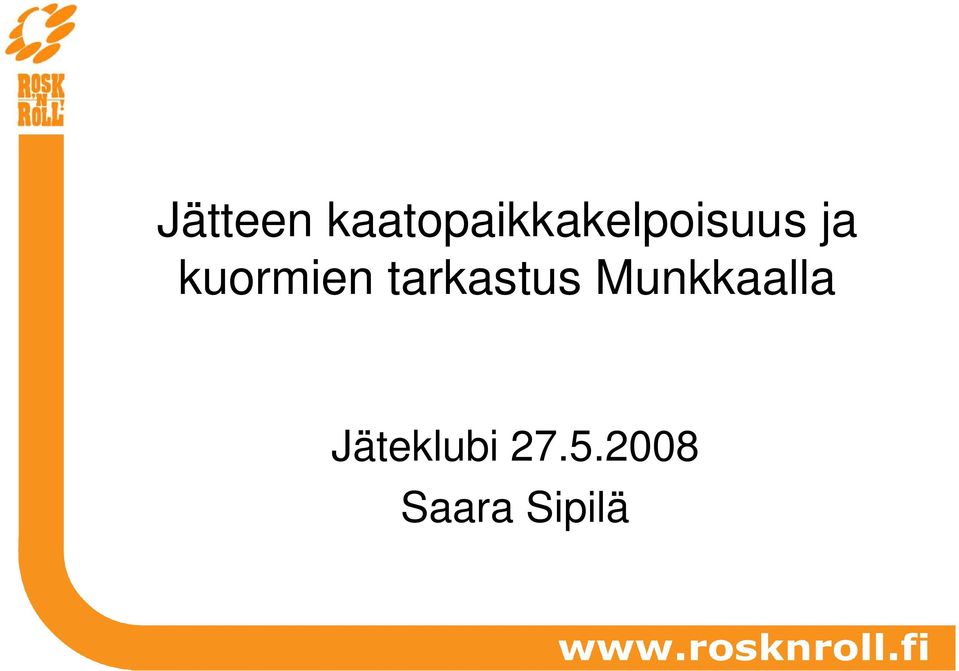 ja kuormien tarkastus