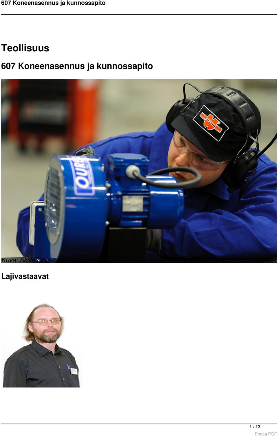 kunnossapito Kuva: Skills