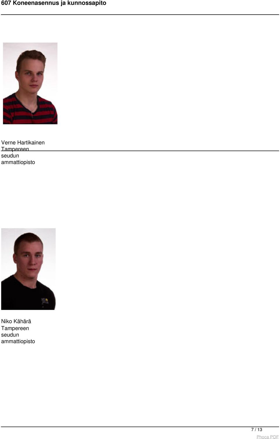 Niko Kähärä  7 /