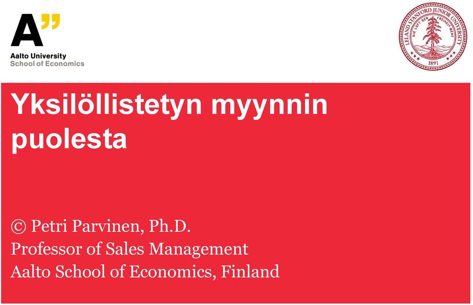 Professor of Sales Management