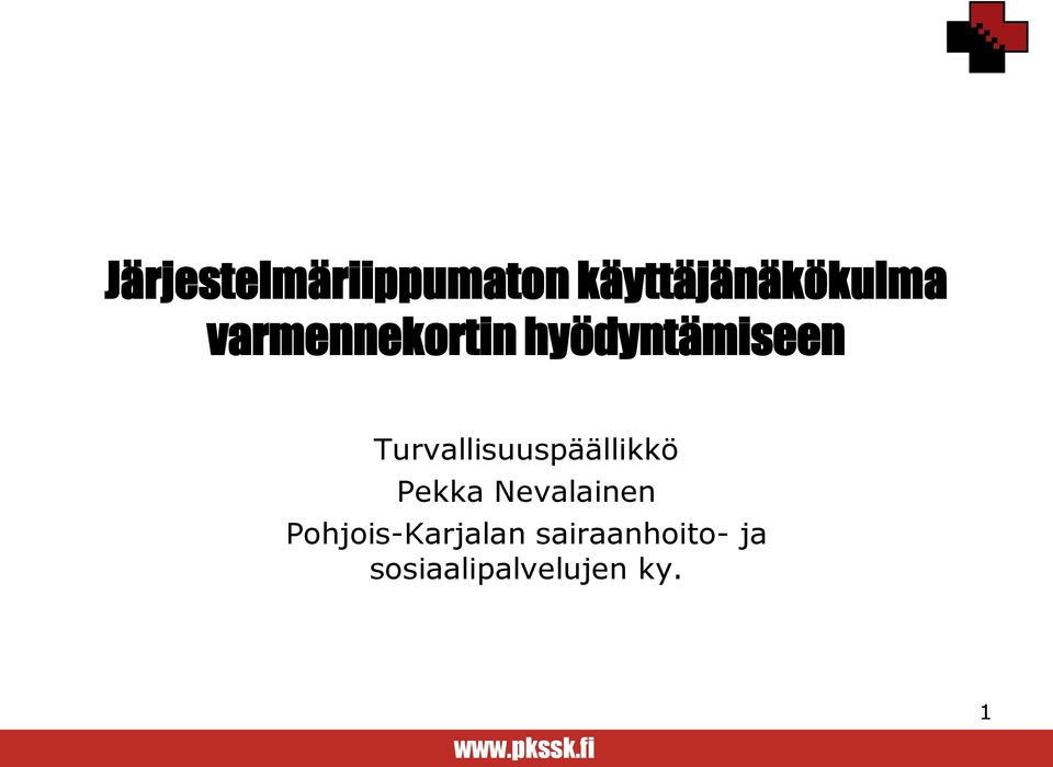 Turvallisuuspäällikkö Pekka Nevalainen